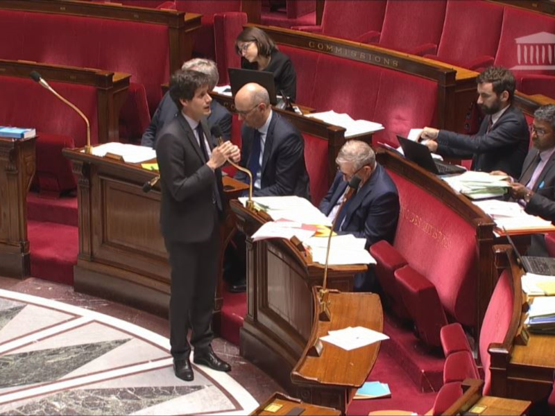 Le secretaire detat en charge du Logement Julien DENORMANDIE ce 1er juin 2018 a lassemble nationale