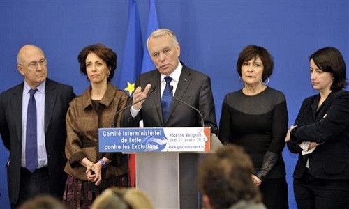 Comité interministériel de Lutte contre les exclusions à l'Hotel Matignon le 21 Janvier 2013