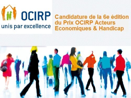 Composition affiche concours 6eme édition prix OCIRP acteur économique & Handicap © F.H.I