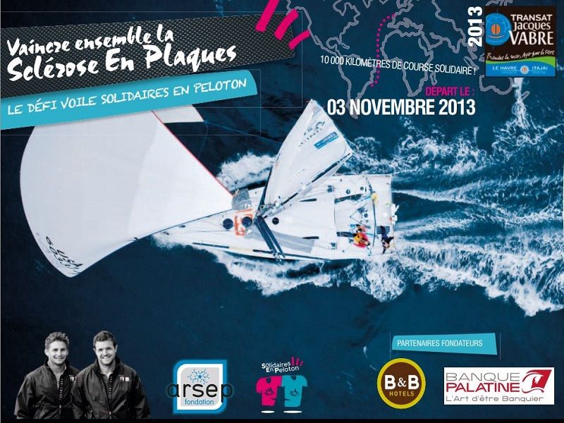 affiche course Jacques Vabres par l'équipe Solidaire en Pelonton