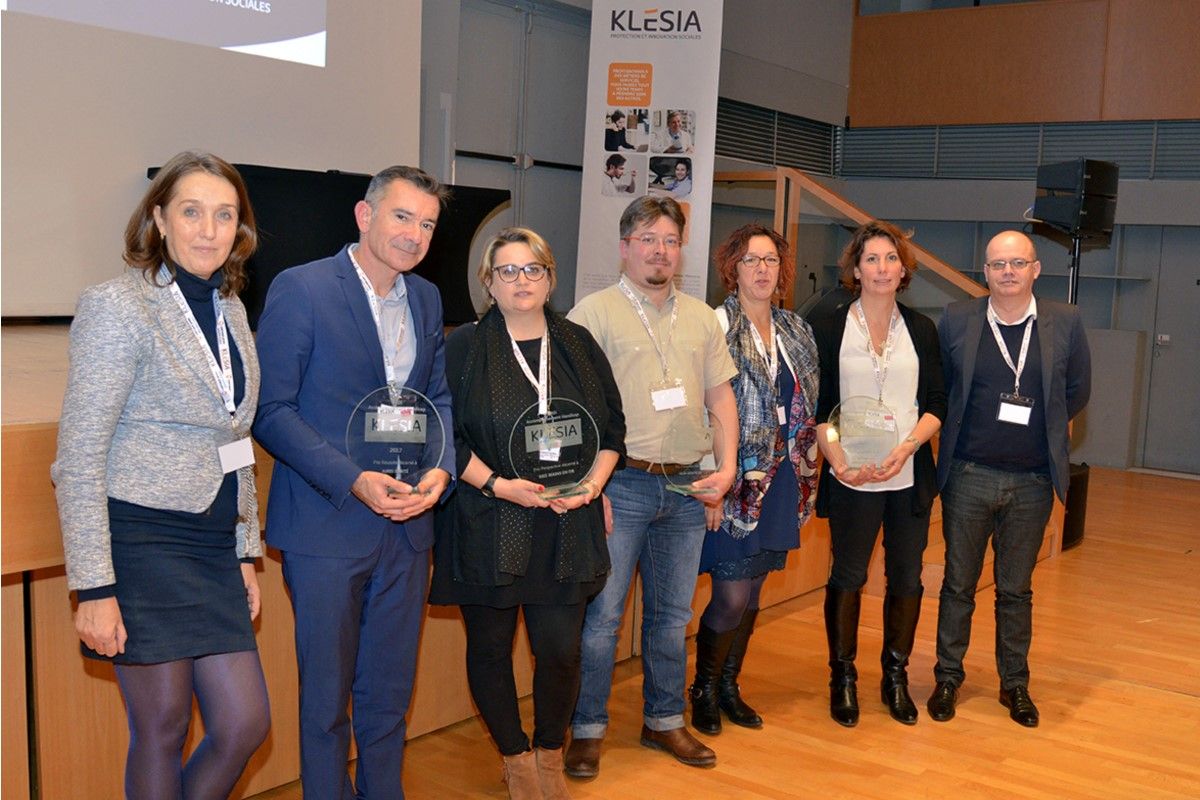 Remise du Prix KLESIA  2017. Soutenir, valoriser et récompenser les initiatives les plus exemplaires en faveur des personnes en situation de handicap.