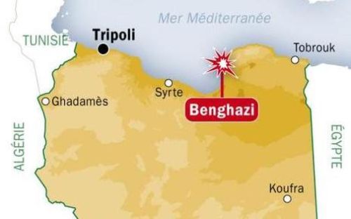 Carte de localisation de benghazi