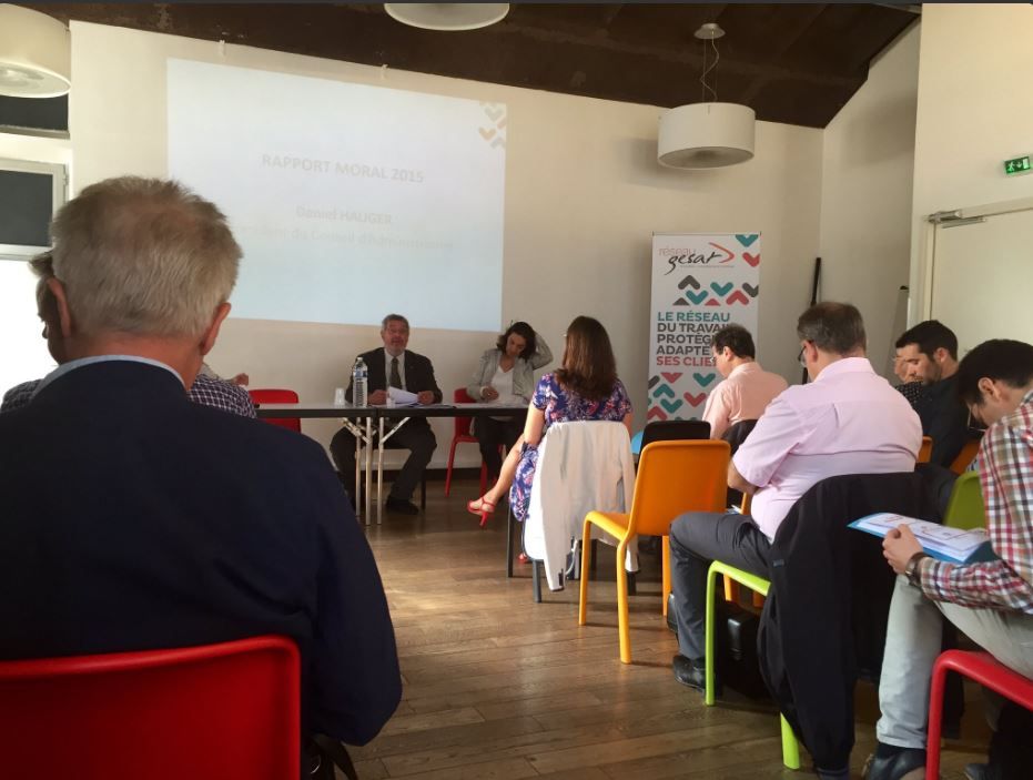 Assemblee Generale du Reseau Gesat commence Les delegues presents representent les 650 adherents