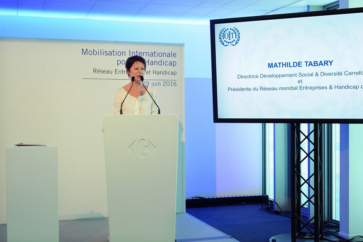 Mathilde TABARY Presidente du Comite du reseau Entreprise et Handicap de l OIT