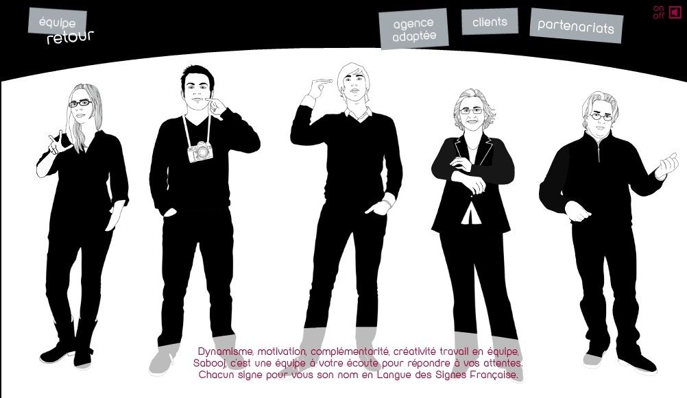 Quelques membre de l equipe-sabboj sigant LSF leurs prenoms