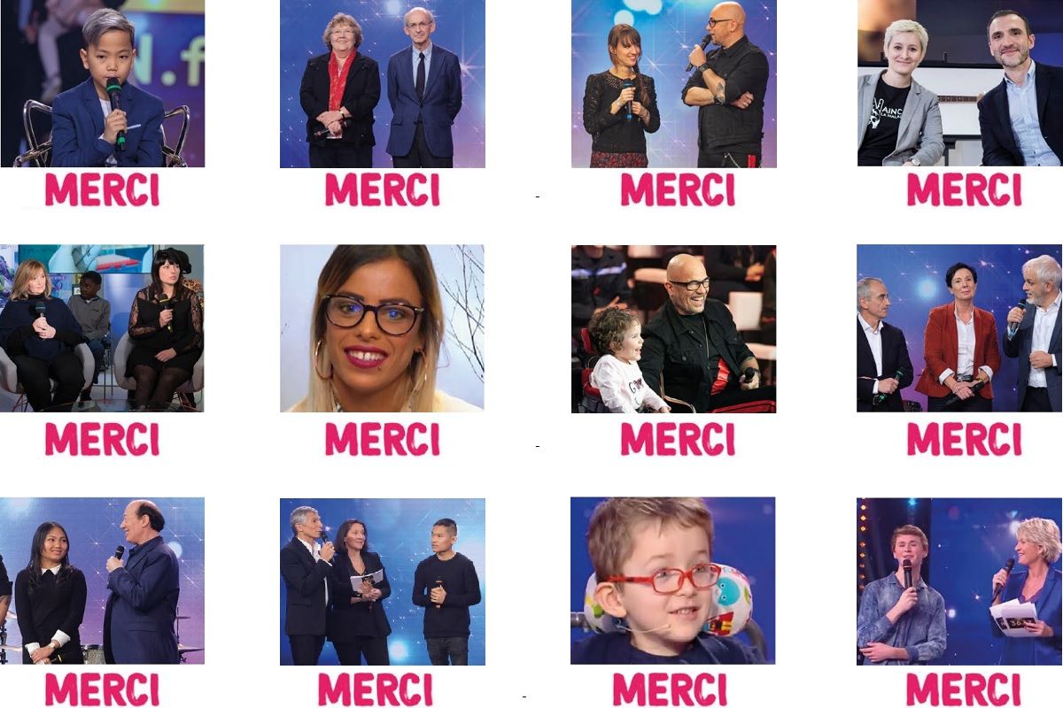 Téléthon 2018 resultat final les différents adultes et enfant lors des séances témoignages 3704e