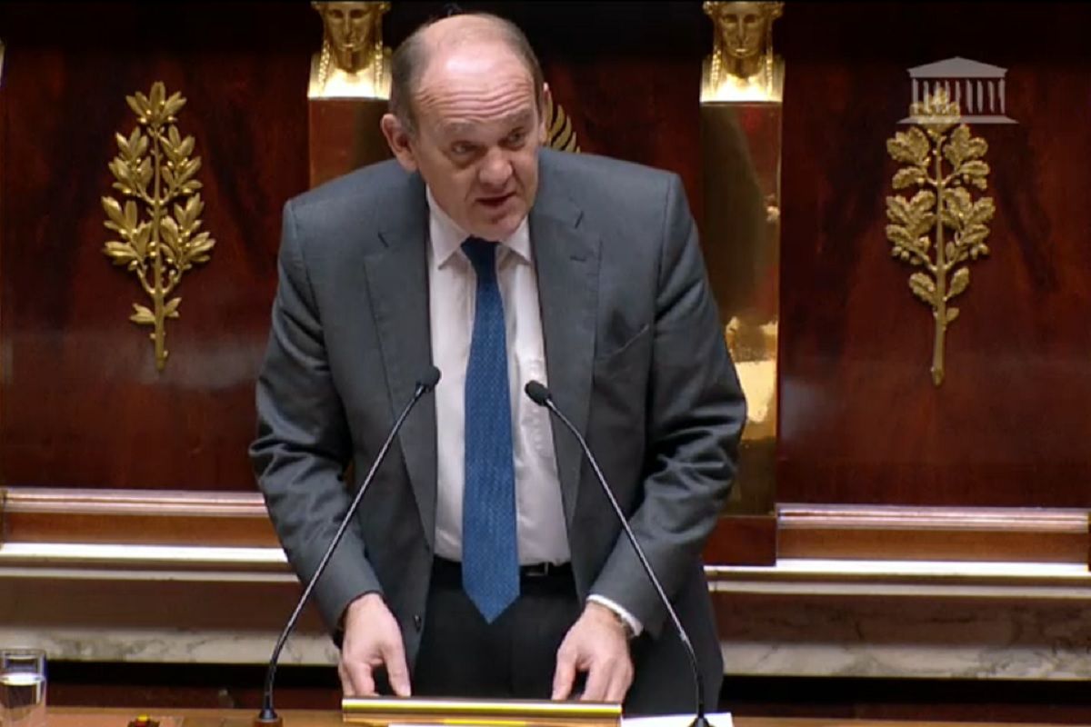 Le Depute Daniel Fasquelle lors de l intervention pour l explication de sa resolution