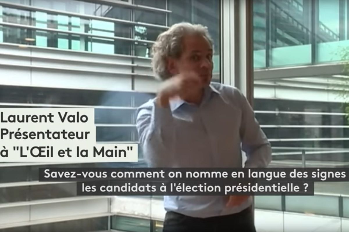Laurent VALO presentateur de l emission l oeil et la main