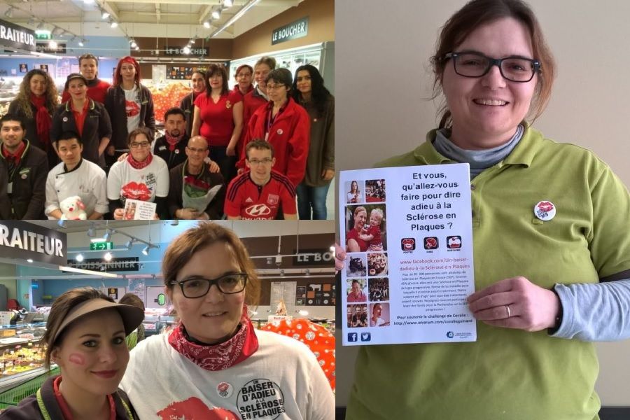 Coralie GUINARD atteinte de la sclerose en plaques salarie du groupe Casino a Lyon