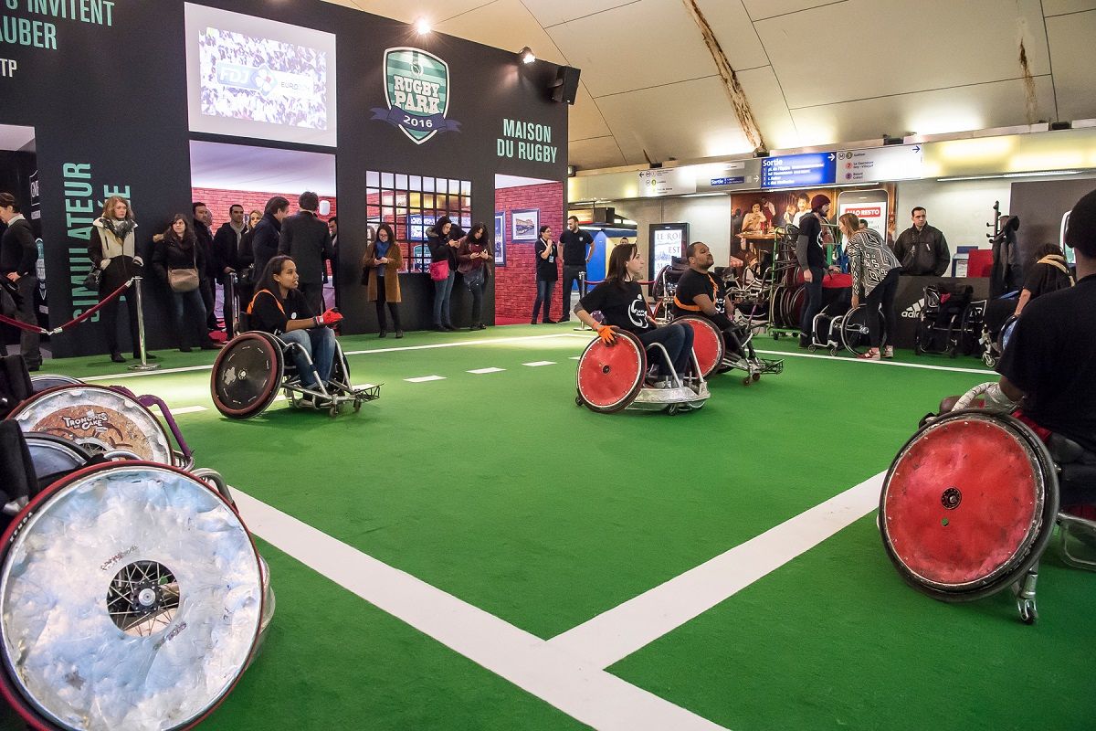 RATP Rugby Park Exemple de macth fauteuil qui seront presente au Parisiens