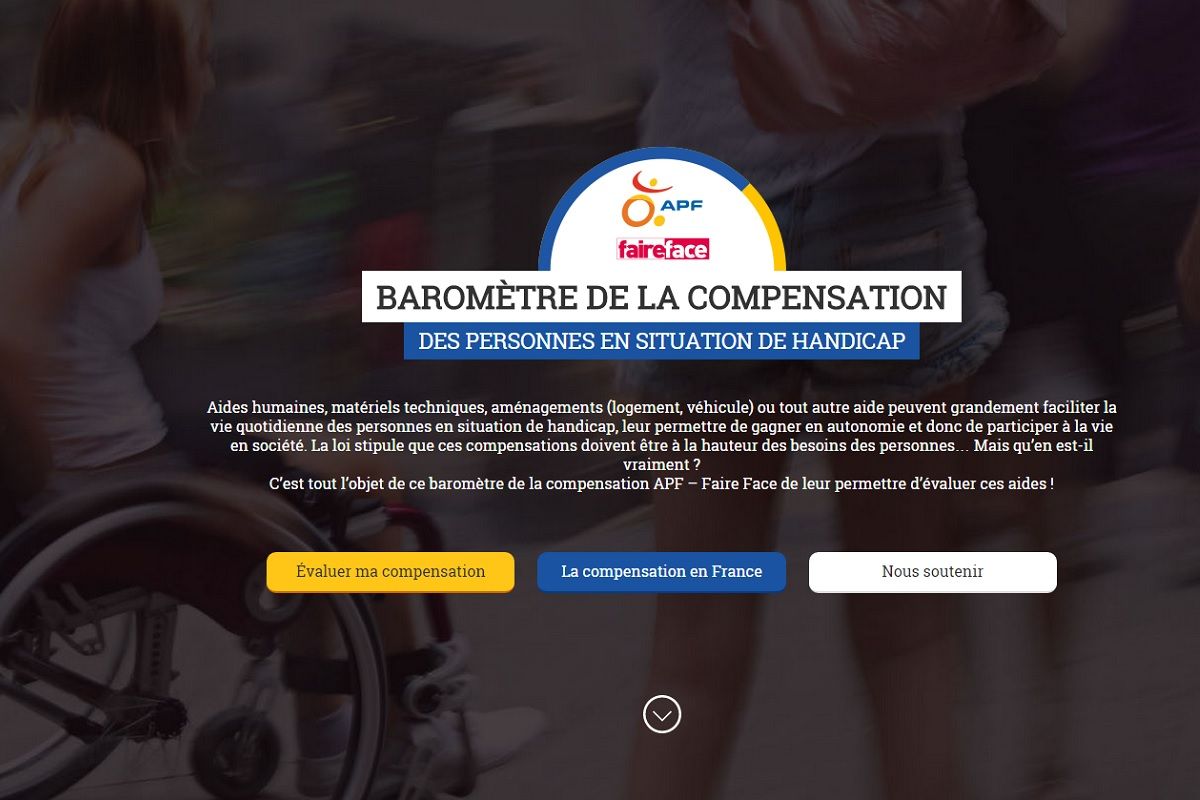 Page d_acdeuil_du_Barorometre_de_la_compensation_de_l_association_APF