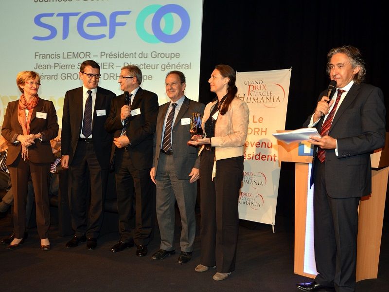 Photo de la remise du Prix Innovation RH Cercle Humania 2013