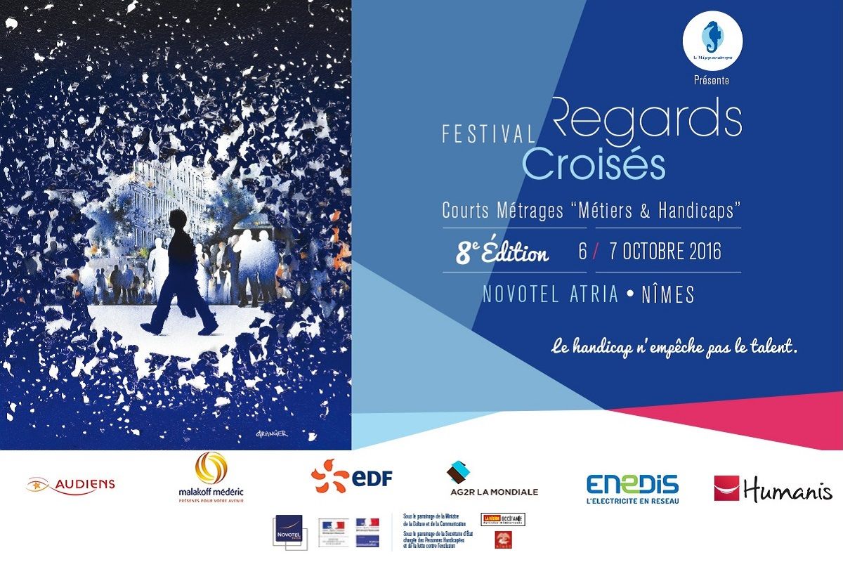 Affiche de la 8 edition festival regards croises 2016