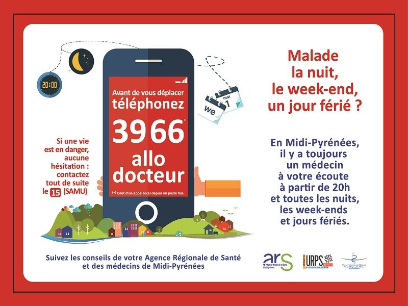 Affiche visuel allo docteur