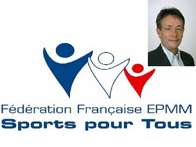 Logo de la Fédération a droite le président Jean-Louis PROVOST