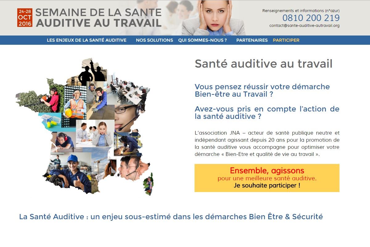 Page d acceuil de la semaine adutive au travail