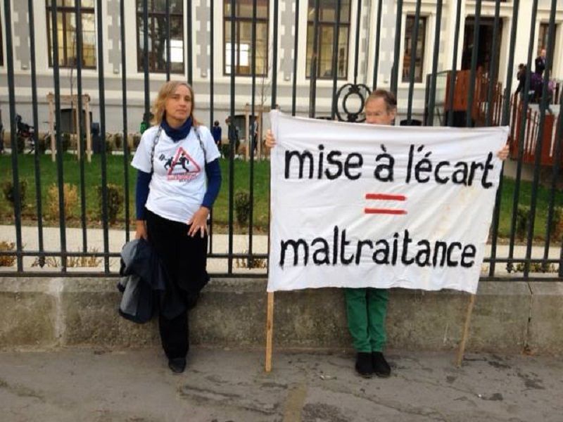 La mère de Timothée et son beau-père a Lyon en septembre 2014