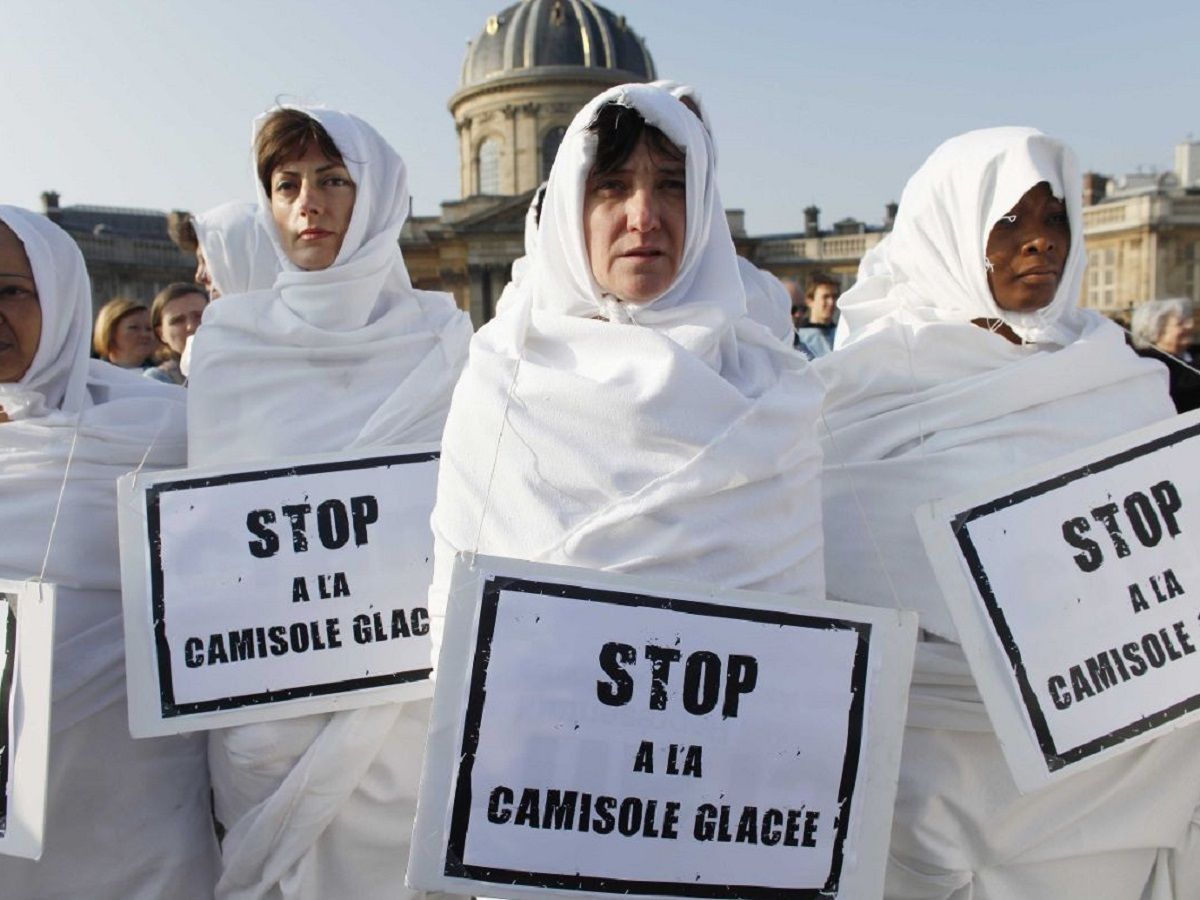 Manifestation a Paris en 2009 contre le packing par l association et Lea pour Samy