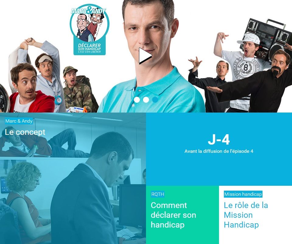 Affiche serie Marcs et Andy declarer son handicap invisible c est s_en liberer