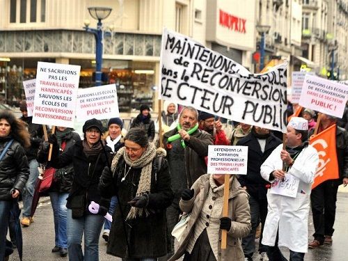 Manifestation des salaries Limoges