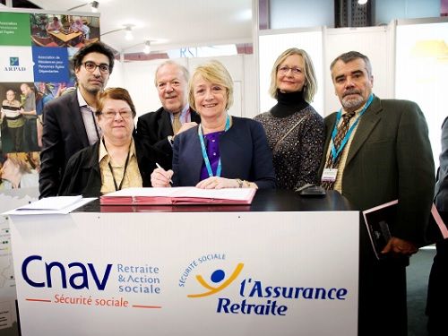 Signature convention Arefo et Cnav en Ile-de-France